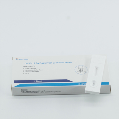 Non İnvaziv İmmünoassay Kolloidal Altın Antijen Testi Covid 19 Test Kitleri