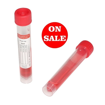 Tek Kullanımlık Etilen Oksit Sterilizasyon VTM Kiti Teşhis 6ml
