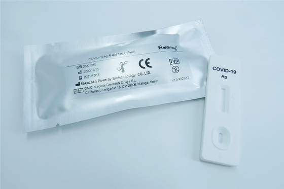 ISO Sertifikalı 15mins Rapid Covid 19 Test Kitleri Antijen Tükürük Test Kiti Yüksek Hassasiyet