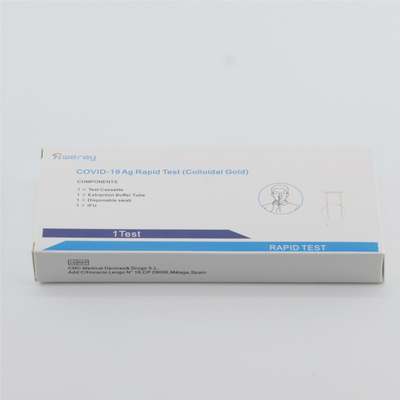 ISO Sertifikalı 15mins Rapid Covid 19 Test Kitleri Antijen Tükürük Test Kiti Yüksek Hassasiyet