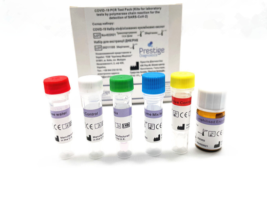 ISO13485 Sertifikasyonu Nükleik Asit RT PCR Test Kitleri 96 Test/Kit